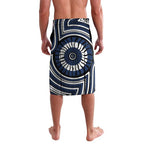 Geelong Cats Lavalava Indigenous Monochrome Dot Art Mascot Style