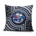 Geelong Cats Pillow Cover Indigenous Monochrome Dot Art Mascot Style