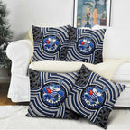 Geelong Cats Pillow Cover Indigenous Monochrome Dot Art Mascot Style