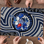 Geelong Cats Puzzle Indigenous Monochrome Dot Art Mascot Style