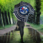 Geelong Cats Umbrella Indigenous Monochrome Dot Art Mascot Style