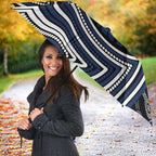 Geelong Cats Umbrella Indigenous Monochrome Dot Art Mascot Style