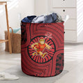 Gold Coast Suns Laundry Basket Indigenous Monochrome Dot Art Mascot Style