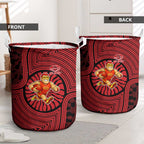 Gold Coast Suns Laundry Basket Indigenous Monochrome Dot Art Mascot Style