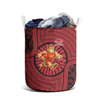 Gold Coast Suns Laundry Basket Indigenous Monochrome Dot Art Mascot Style
