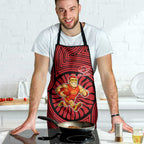 Gold Coast Suns Apron Indigenous Monochrome Dot Art Mascot Style