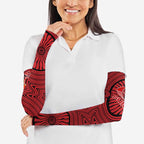 Gold Coast Suns Arm Sleeves Indigenous Monochrome Dot Art Mascot Style