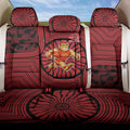 Gold Coast Suns Back Car Seat Cover Indigenous Monochrome Dot Art Mascot Style