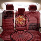 Gold Coast Suns Back Car Seat Cover Indigenous Monochrome Dot Art Mascot Style