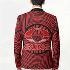 Gold Coast Suns Blazer Indigenous Monochrome Dot Art Mascot Style
