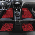 Gold Coast Suns Car Mats Indigenous Monochrome Dot Art Mascot Style