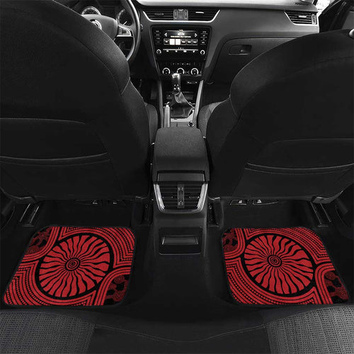Gold Coast Suns Car Mats Indigenous Monochrome Dot Art Mascot Style