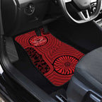 Gold Coast Suns Car Mats Indigenous Monochrome Dot Art Mascot Style