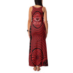 Gold Coast Suns Family Matching Tank Maxi Dress and Hawaiian Shirt Indigenous Monochrome Dot Art Mascot Style