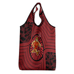 Gold Coast Suns Grocery Bag Indigenous Monochrome Dot Art Mascot Style