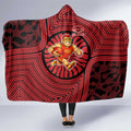 Gold Coast Suns Hooded Blanket Indigenous Monochrome Dot Art Mascot Style
