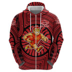 Gold Coast Suns Hoodie Indigenous Monochrome Dot Art Mascot Style