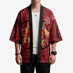 Gold Coast Suns Kimono Indigenous Monochrome Dot Art Mascot Style