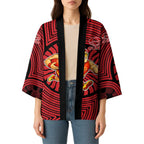 Gold Coast Suns Kimono Indigenous Monochrome Dot Art Mascot Style