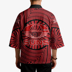 Gold Coast Suns Kimono Indigenous Monochrome Dot Art Mascot Style