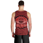 Gold Coast Suns Men Tank Top Indigenous Monochrome Dot Art Mascot Style