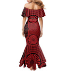 Gold Coast Suns Mermaid Dress Indigenous Monochrome Dot Art Mascot Style