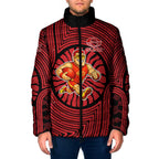 Gold Coast Suns Padded Jacket Indigenous Monochrome Dot Art Mascot Style