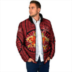 Gold Coast Suns Padded Jacket Indigenous Monochrome Dot Art Mascot Style