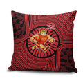 Gold Coast Suns Pillow Cover Indigenous Monochrome Dot Art Mascot Style