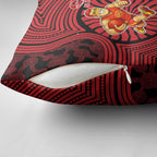 Gold Coast Suns Pillow Cover Indigenous Monochrome Dot Art Mascot Style