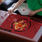 Gold Coast Suns Puzzle Indigenous Monochrome Dot Art Mascot Style