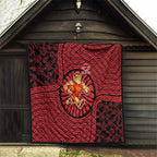 Gold Coast Suns Quilt Indigenous Monochrome Dot Art Mascot Style