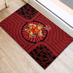 Gold Coast Suns Rubber Doormat Indigenous Monochrome Dot Art Mascot Style