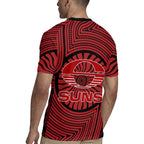 Gold Coast Suns Rugby Jersey Indigenous Monochrome Dot Art Mascot Style