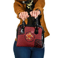 Gold Coast Suns Shoulder Handbag Indigenous Monochrome Dot Art Mascot Style