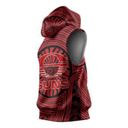 Gold Coast Suns Sleeveless Hoodie Indigenous Monochrome Dot Art Mascot Style