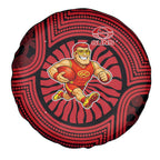 Gold Coast Suns Spare Tire Cover Indigenous Monochrome Dot Art Mascot Style