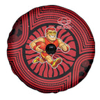 Gold Coast Suns Spare Tire Cover Indigenous Monochrome Dot Art Mascot Style