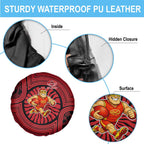 Gold Coast Suns Spare Tire Cover Indigenous Monochrome Dot Art Mascot Style