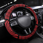 Gold Coast Suns Steering Wheel Cover Indigenous Monochrome Dot Art Mascot Style