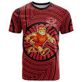 Gold Coast Suns T Shirt Indigenous Monochrome Dot Art Mascot Style