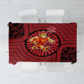 Gold Coast Suns Tablecloth Indigenous Monochrome Dot Art Mascot Style