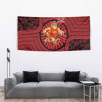 Gold Coast Suns Tapestry Indigenous Monochrome Dot Art Mascot Style