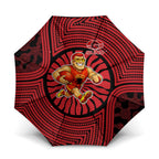 Gold Coast Suns Umbrella Indigenous Monochrome Dot Art Mascot Style