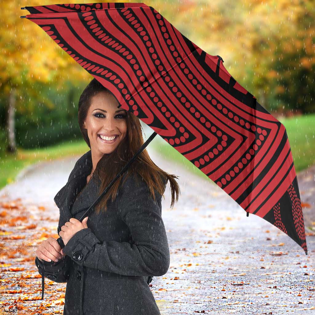 Gold Coast Suns Umbrella Indigenous Monochrome Dot Art Mascot Style