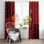 Gold Coast Suns Window Curtain Indigenous Monochrome Dot Art Mascot Style