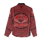 Gold Coast Suns Women Casual Shirt Indigenous Monochrome Dot Art Mascot Style