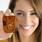 Greater Western Sydney Giants AirPods Case Indigenous Monochrome Dot Art Mascot Style
