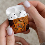 Greater Western Sydney Giants AirPods Case Indigenous Monochrome Dot Art Mascot Style