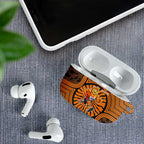Greater Western Sydney Giants AirPods Case Indigenous Monochrome Dot Art Mascot Style
